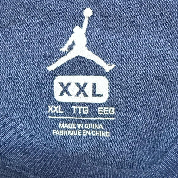 Air Jordan Tokyo Japan Navy Blue Olympics Long Sleeve Tee Shirt Size XXL RARE - Picture 7 of 11